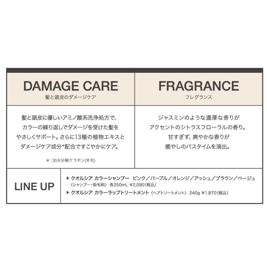 フィヨーレ クオルシア カラーシャンプー ベージュ