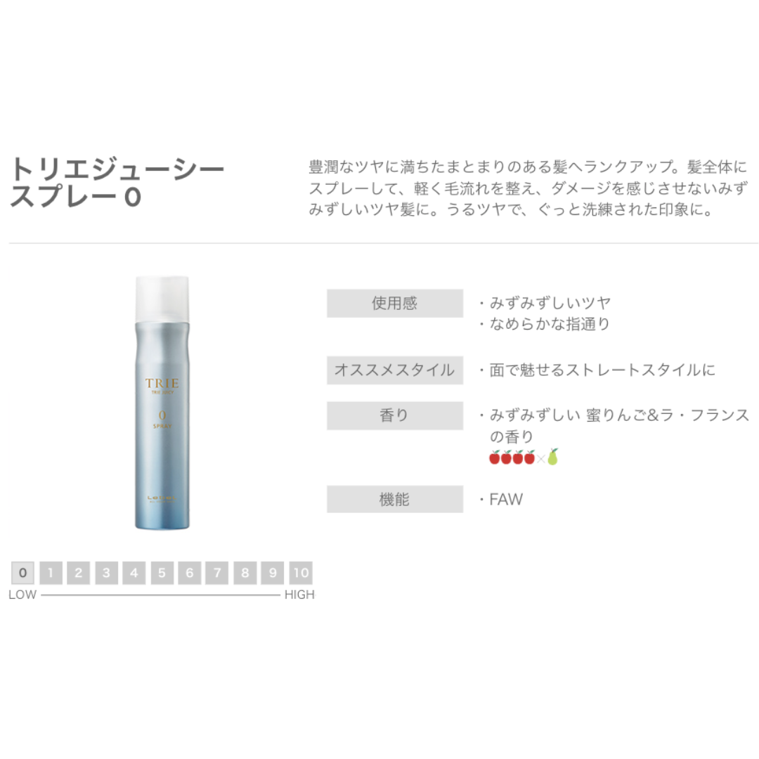 ルベル トリエ ジューシー スプレー 0