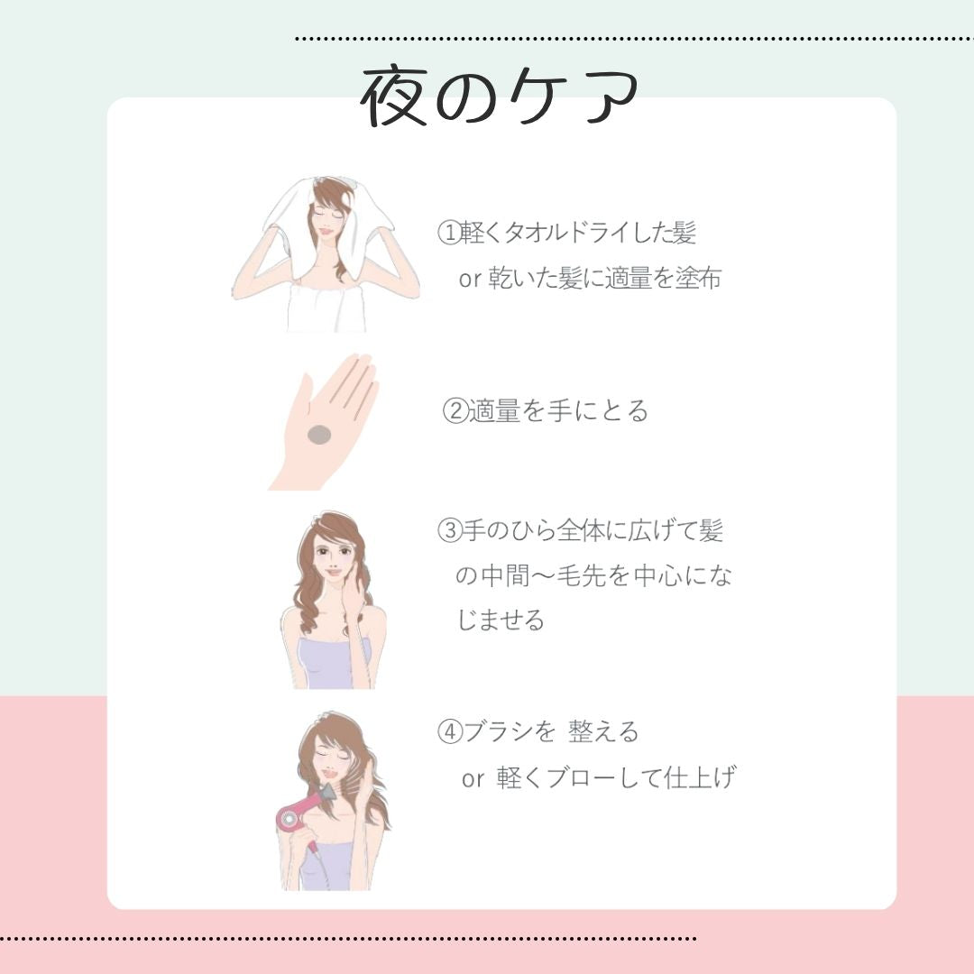 リケラオイルの使い方〈夜のケア〉