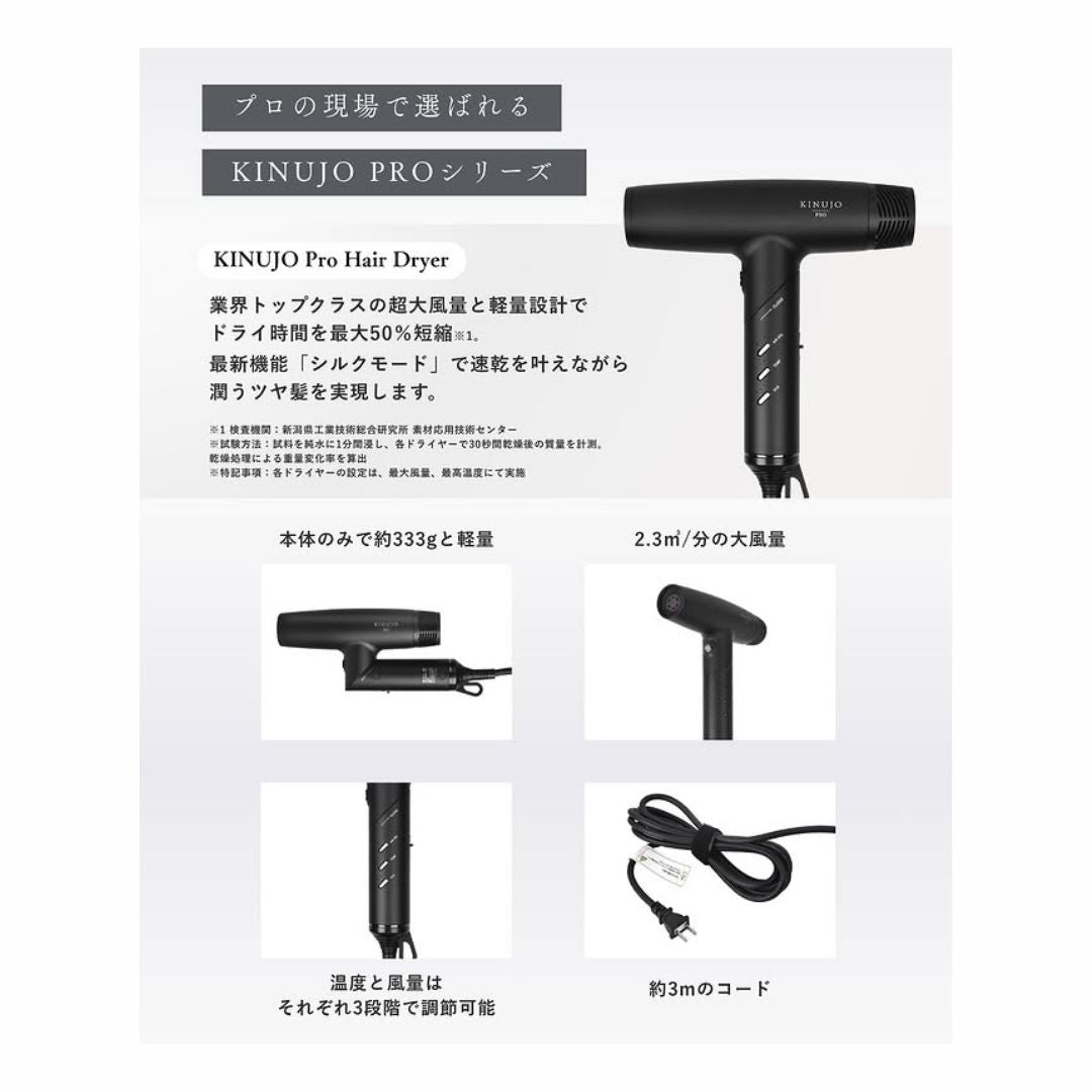 KINUJO (キヌージョ)  プロ ヘアドライヤー