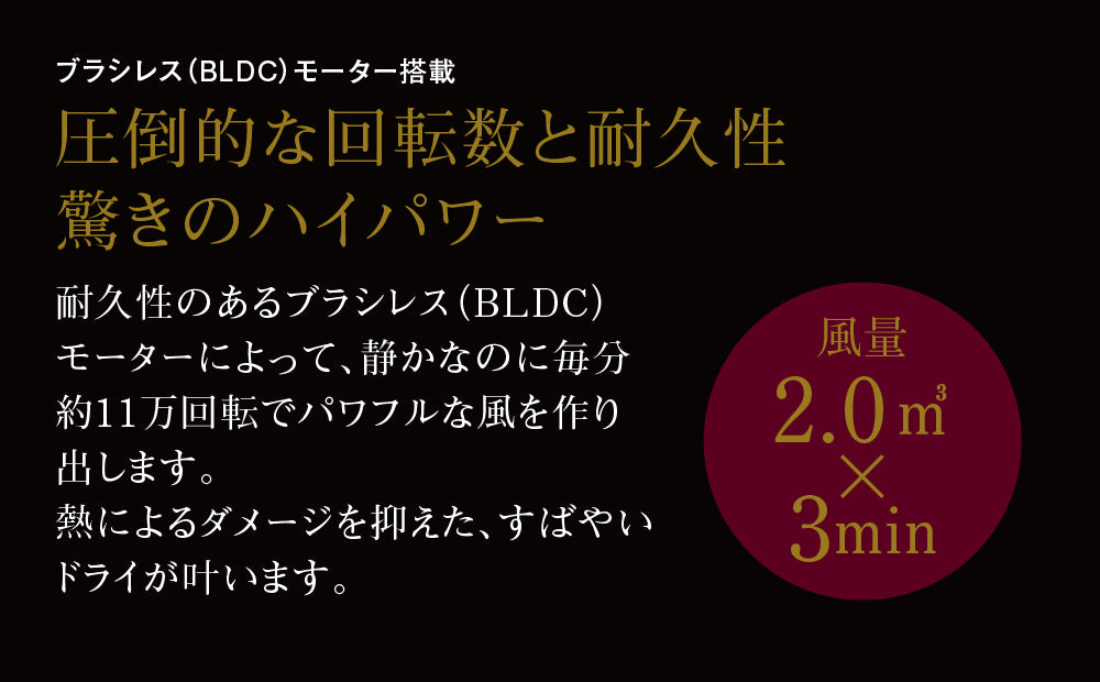 アイビル ブラシレスモータードライヤー