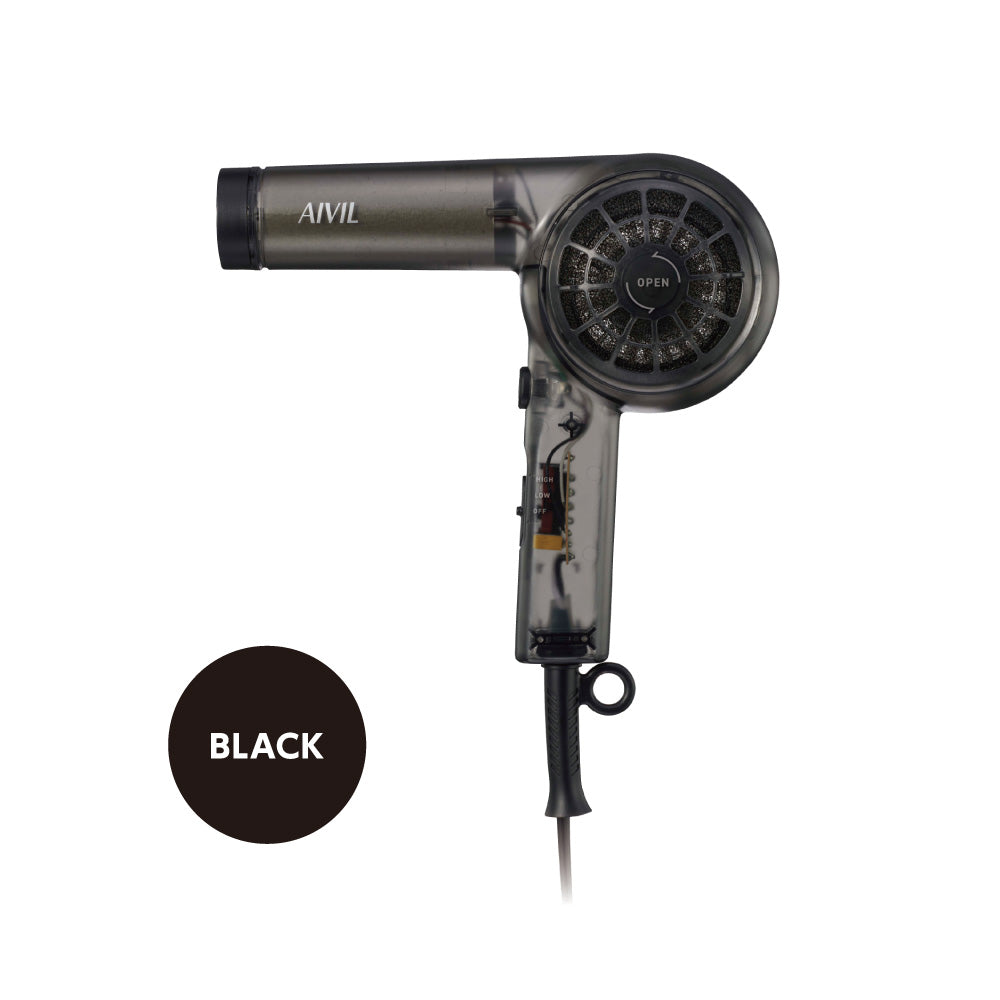 アイビル スケルトンドライヤー ブラック