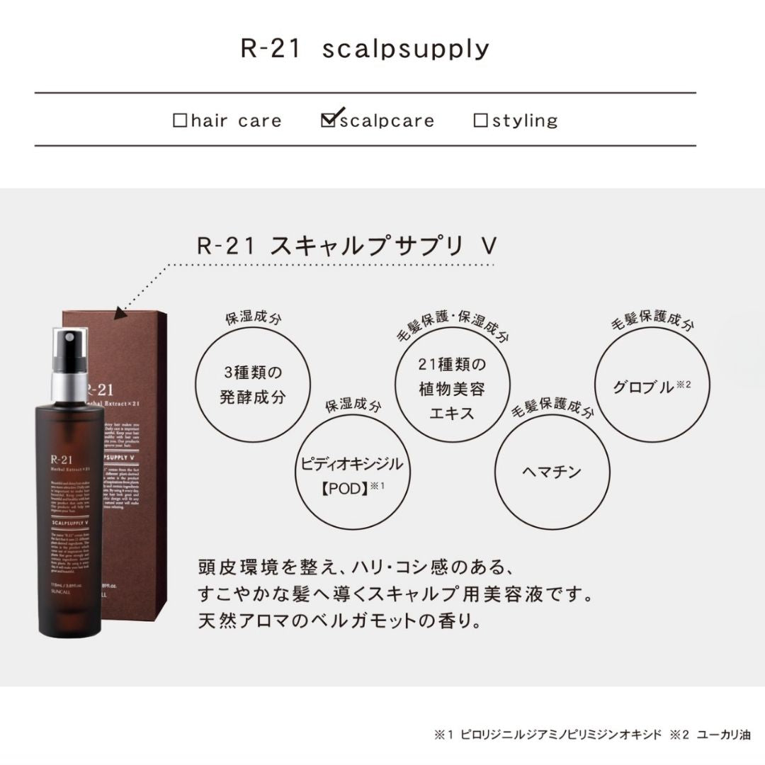 頭皮悩みにアプローチR-21 スキャルプサプリ V