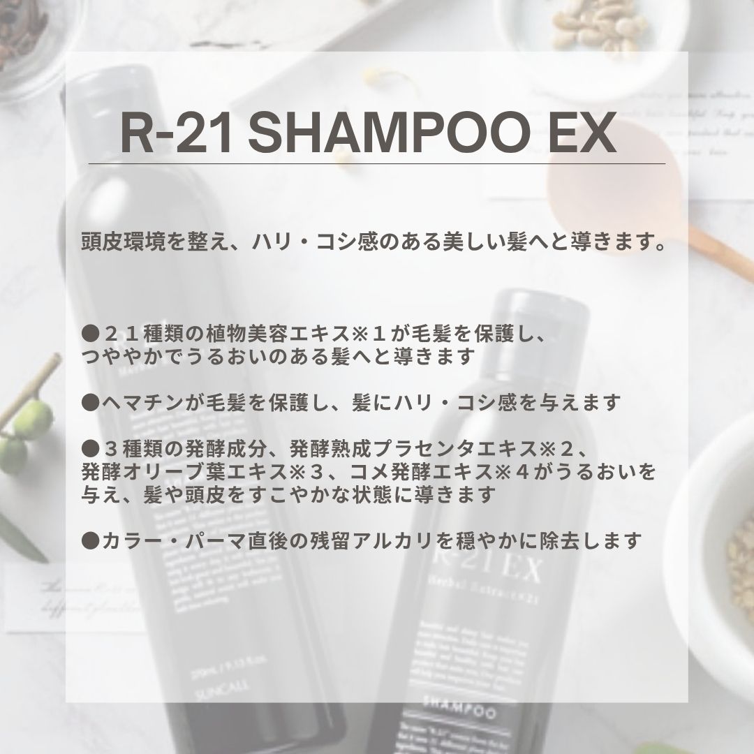 頭皮の悩みに特化したR-21シャンプー