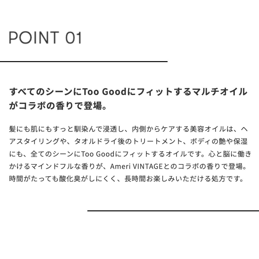 SINN PURETE(シンピュルテ) トゥーグッド マルチベネフィットオイル / Black Stone